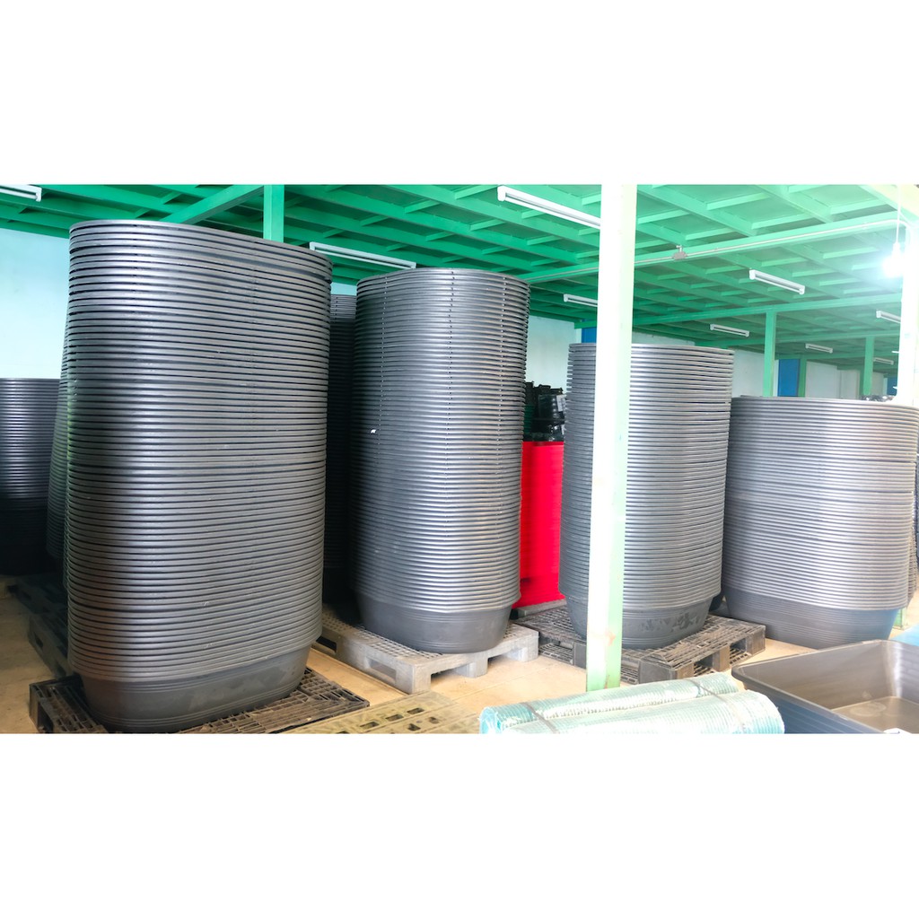 อ่างเปล อ่างผสมปูน อ่างเลี้ยงปลา ขอบมล ขนาด 135 ลิตร (สีดำ)