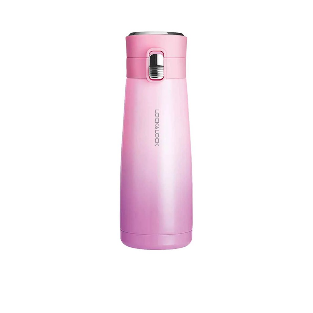 LOCK&LOCK กระบอกน้ำสุญญากาศ รุ่น LHC3234PIK ขนาด 450 มล. สีชมพู
