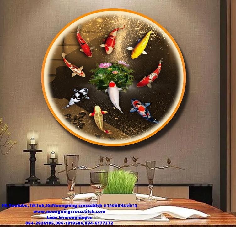 บ้าน4ฤดู ชุดปักครอสติช พิมพ์ลาย ครอสติสจีน งานฝีมือ DIY
