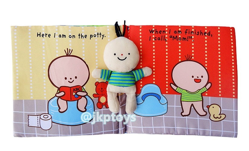 เซตหนังสือผ้าเสริมพัฒนาการ It's Bath Time + It's Potty Time