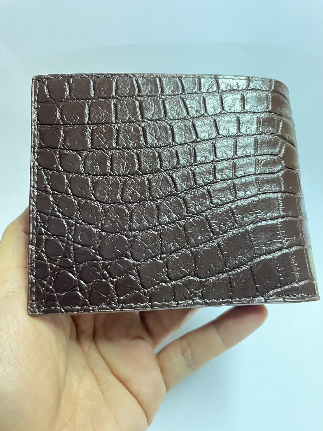 กระเป๋าหนังจระเข้แท้ หนังท้อง