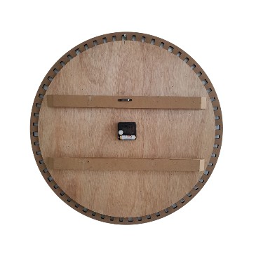 KH นาฬิกาไม้แขวนผนังคลาสสิค 24 นิ้ว ขนาด 60 x 4.5 x 60 ซม. สีน้ำตาล - ดำArcadia รุ่น B0150