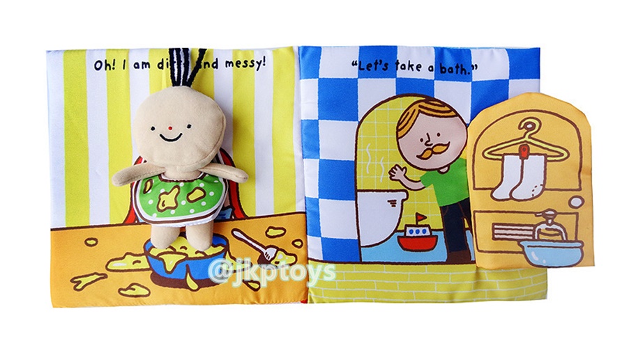 เซตหนังสือผ้าเสริมพัฒนาการ It's Bath Time + It's Potty Time