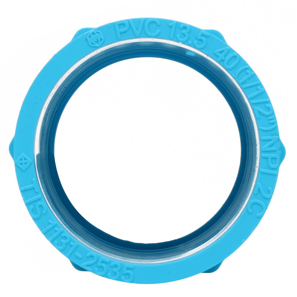 ท่อประปา ข้อต่อ ท่อน้ำ ท่อPVC ข้อต่อตรงเกลียวใน-หนา SCG 1 1/2" สีฟ้า FPT STRAIGHT PVC SOCKET SCG 1 1/2" LIGHT BLUE
