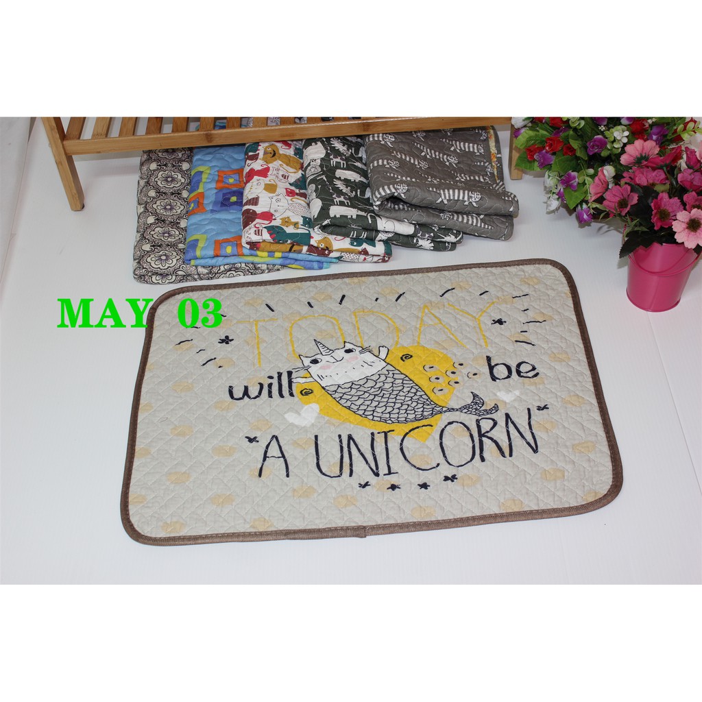 พรมเช็ดเท้า40*60ผ้าเช็ดเท้าหน้าห้องน้ำวินเทจ