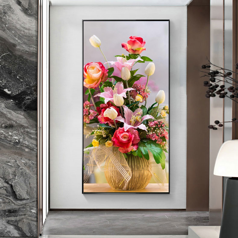 กวางแม่ลูก มงคล ชุดปักครอสติส พิมพ์ลาย ครอสติสจีน งานฝีมือทำที่บ้าน DIY