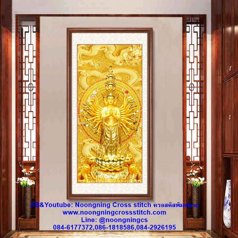 พระพุทธเจ้า ครอสติสคริสตัล Diamond painting โมเสก ภาพติดเพชร งานฝีมือทำที่บ้าน DIY