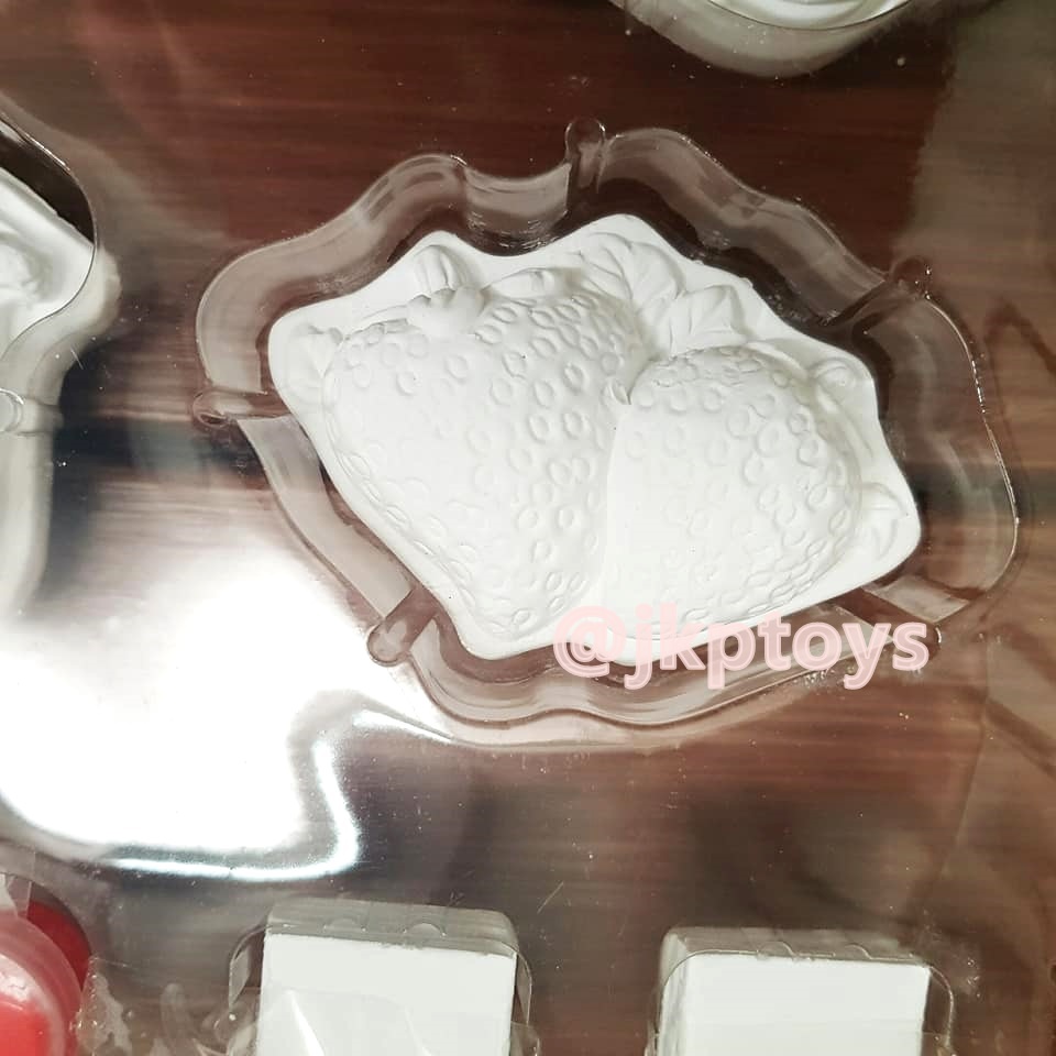 🏠 ระบายสีปูนปั้นลายผัก ผลไม้ 12 ชิ้น🖍