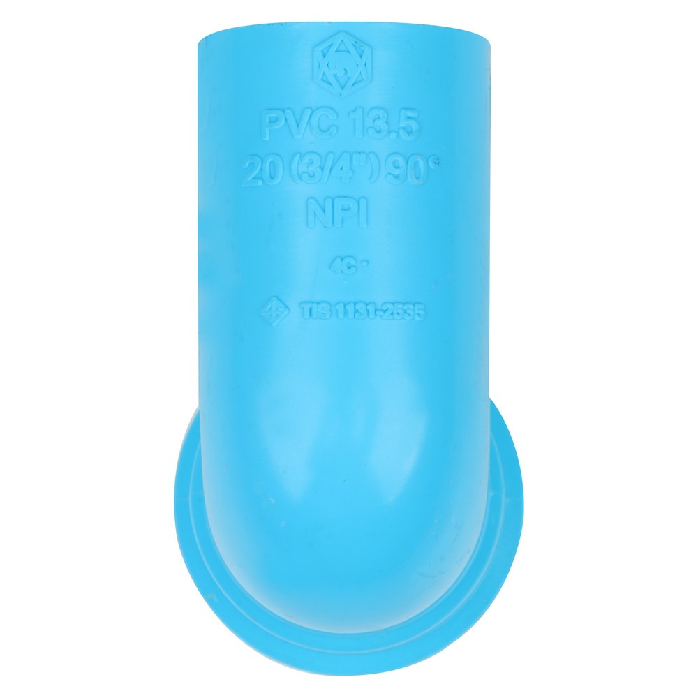 ท่อประปา ข้อต่อ ท่อน้ำ ท่อPVC ข้องอ 90 เกลียวใน-หนา SCG 3/4" สีฟ้า FPT ELBOW 90 PVC SOCKET SCG 3/4" LIGHT BLUE