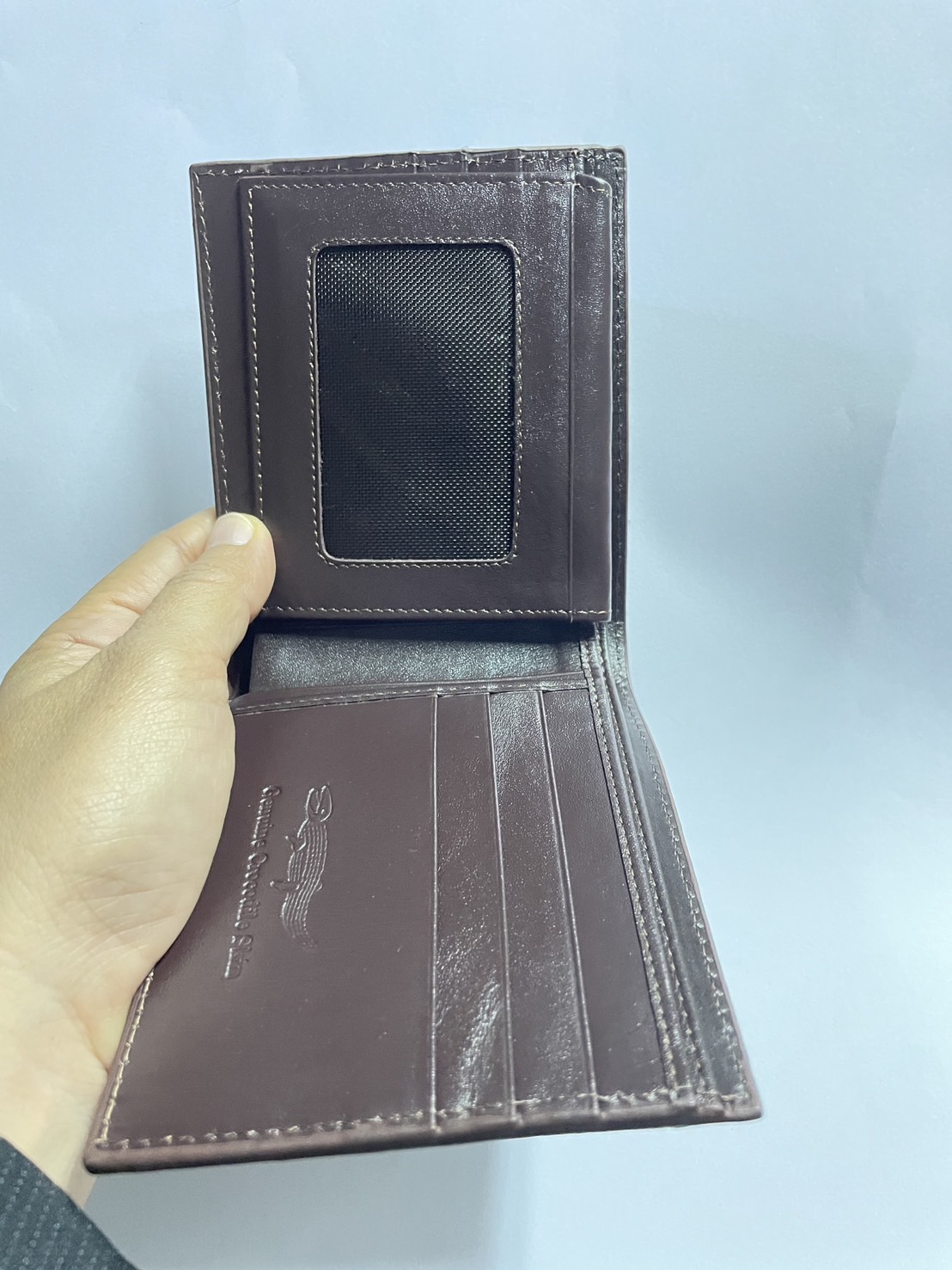 กระเป๋าหนังจระเข้แท้ หนังท้อง