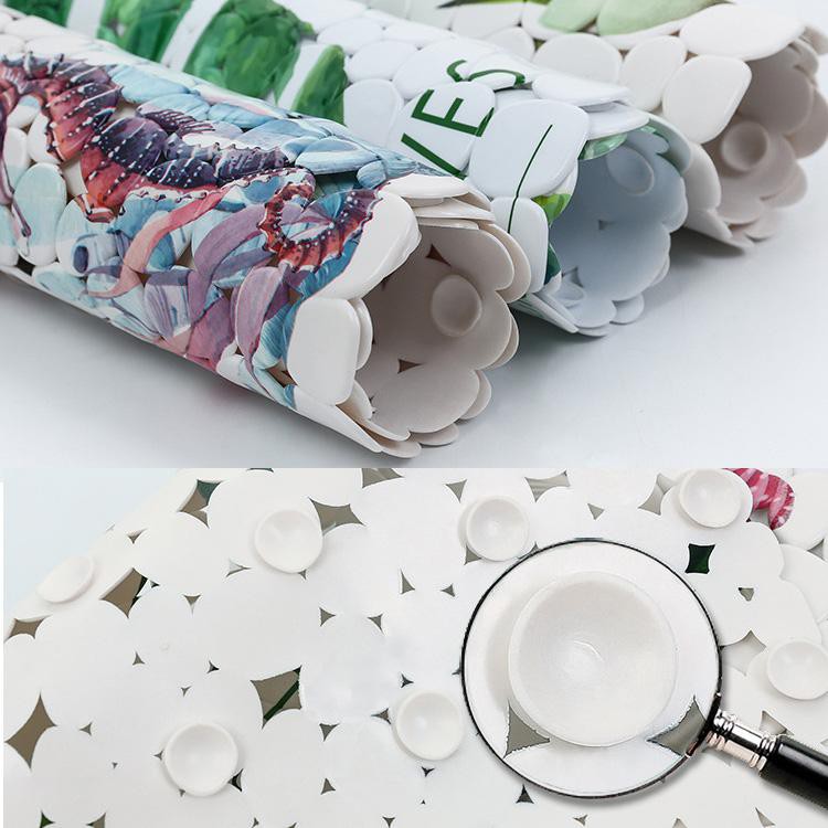 ยางกันลื่น PVC เสื่อดูดอาบน้ำ ห้องน้ำ แผ่นกันลื่นในห้องน้ำ พรมห้องน้ำ Decor