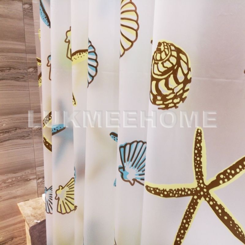 ม่านห้องน้ำ ม่านกันน้ำ Shower curtain ขนาด 180x180cm