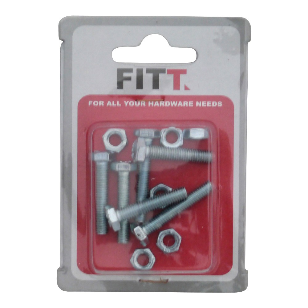 สกรูหัวหกเหลี่ยมน็อต 6X30 MM 6ชุดอุปกรณ์ยึดติดสกรู, น๊อตและแหวน