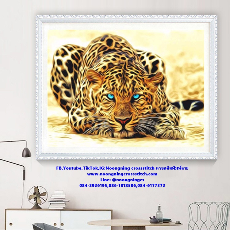 ดอกทานตะวัน ชุดปักครอสติช พิมพ์ลาย ครอสติสจีน งานฝีมือ DIY