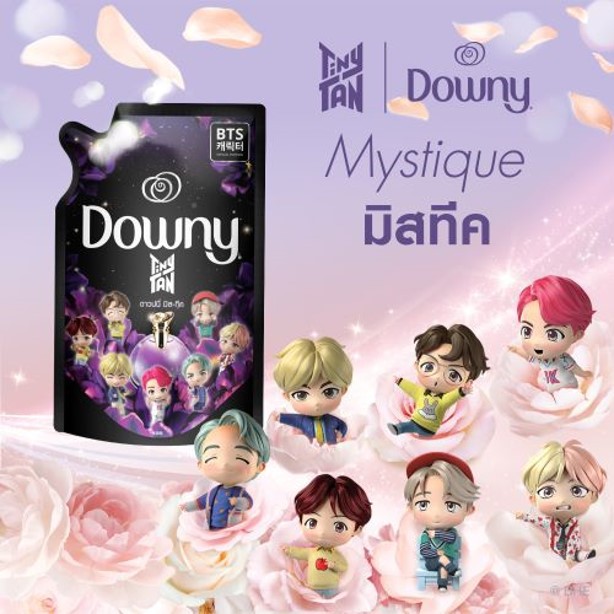 Downy TinyTan สเปเชี่ยล อิดิชั่น ดาวน์นี่ น้ำยาปรับผ้านุ่ม กลิ่นมีค-ทีค 500 มล. BTS