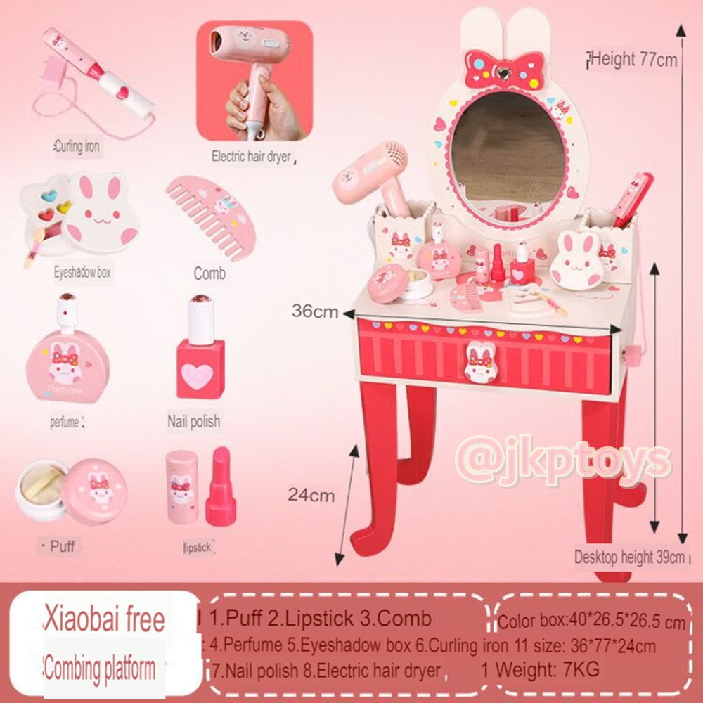 PlayTive Junior Kitchen Wooden Toy ครัวไม้เทาแดง สำเนา