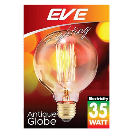 หลอดไส้ EVE ANTIQUE ROUND 35 วัตต์ WARMWHITE E27 มีอายุการใช้งานยาวนาน