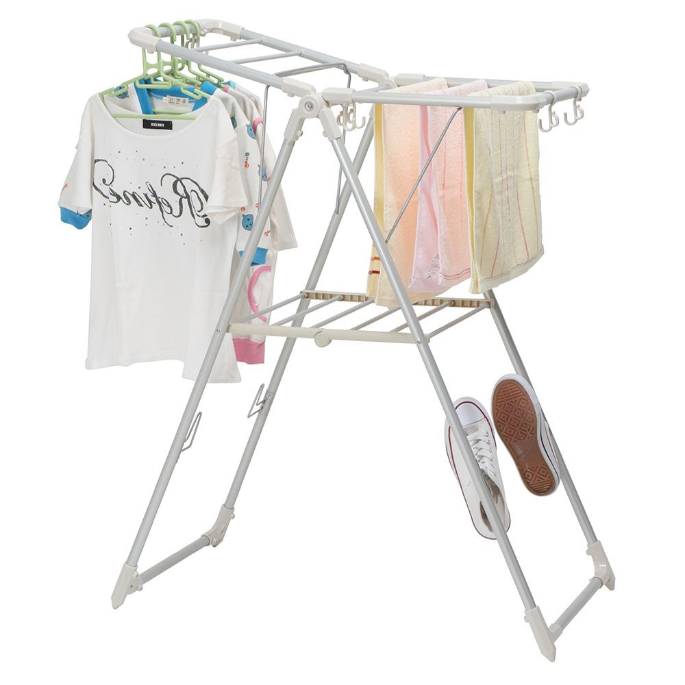 CHILD FREEDOM ราวพาดผ้ามีปีก 80x40x102-124 ซม. ราวตากผ้า