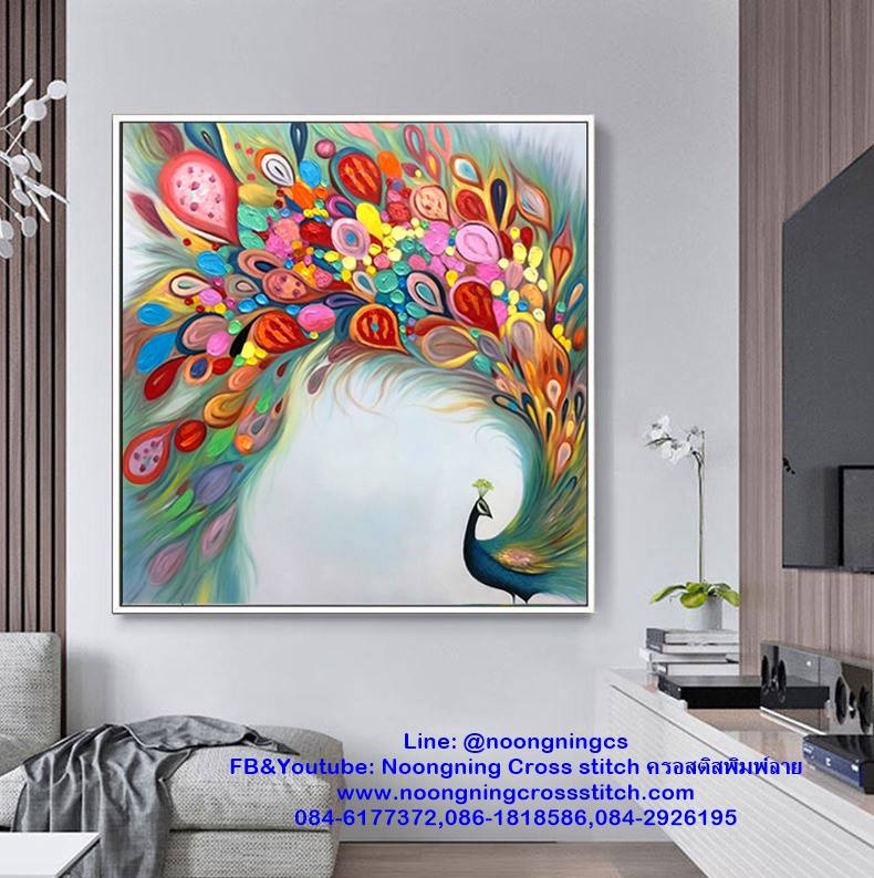 กวางน้อย ศิลปะ ครอสติสคริสตัล Diamond painting โมเสก ภาพติดเพชร งานฝีมือทำที่บ้าน DIY