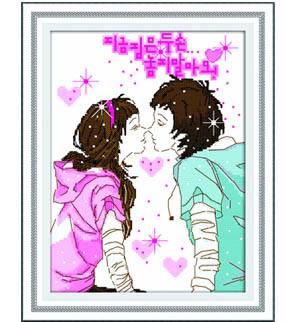 การ์ตูน ชุดปักครอสติช พิมพ์ลาย ครอสติสจีน งานฝีมือ DIY