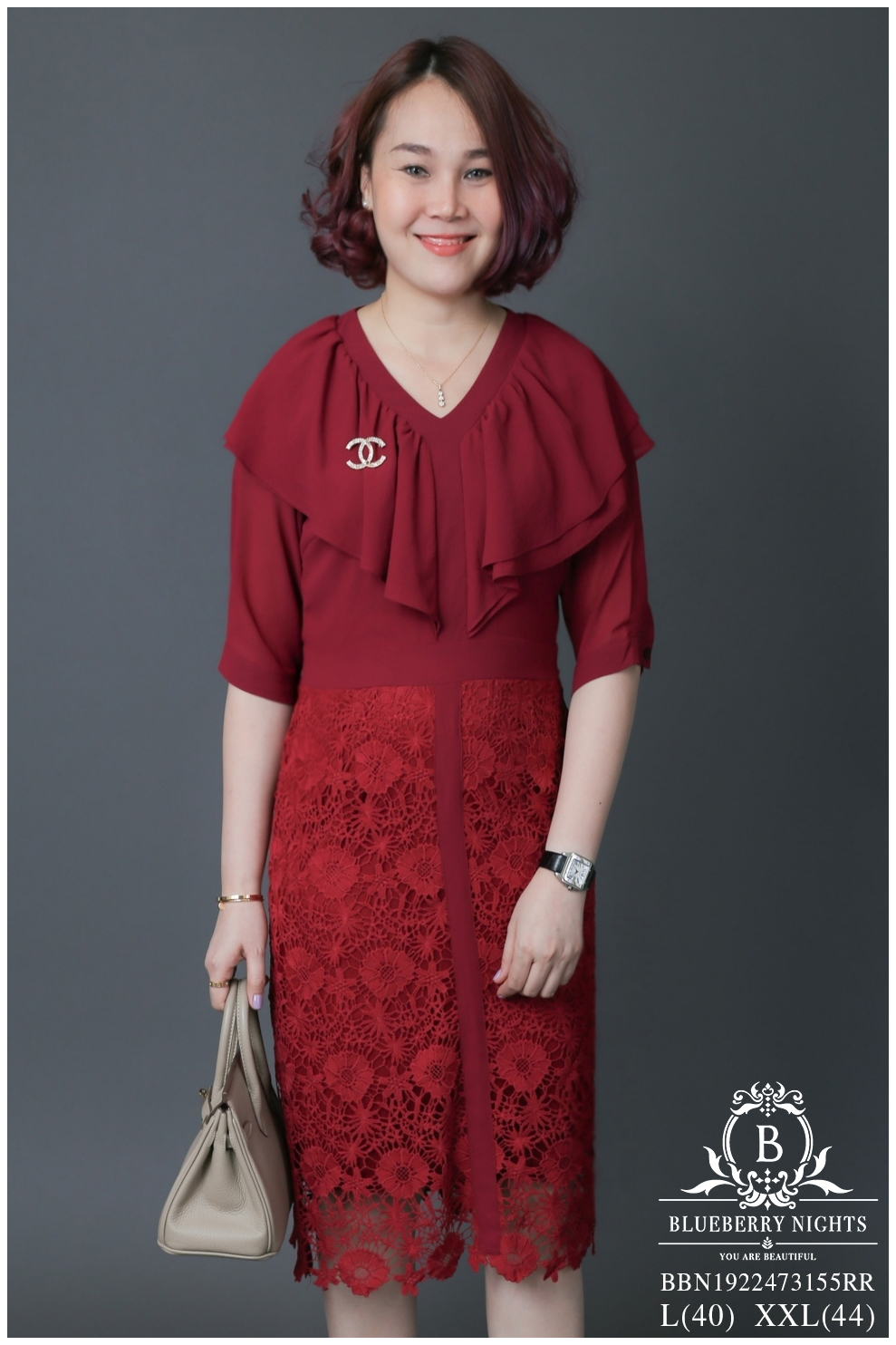 SaLe++13393**เดรสผ้าลูกไม้อิตาลีมิกซ์ผ้าชีฟองเกรดพรีเมี่ยมนำเข้าอย่างดี ดีเทลช่วงบนผ้าชีฟองสีพื้นคอระบายสวยเก๋ ช่วงล่างผ้าลูกไม้เนื้อผ้าใส่สบายไม่ระคายเคืองผิว มีซับในทั้งตัว มีซิปหลังยาว สำเนา