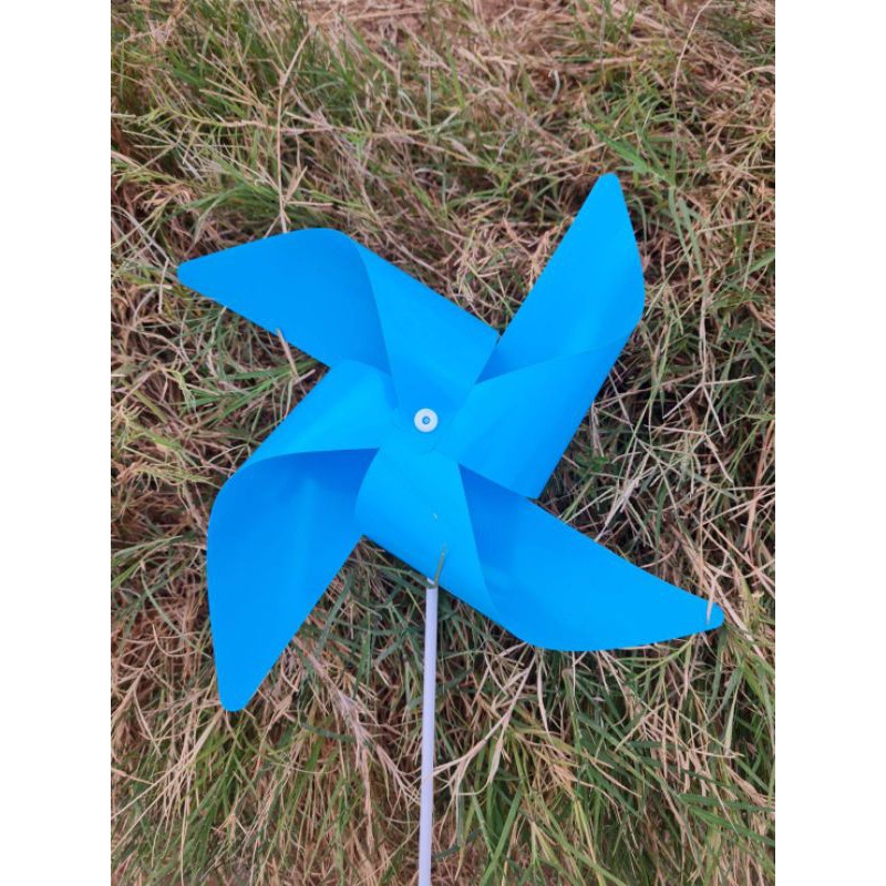 กังหันลมพลาสติก 4 แฉก ขนาด 23 CM กังหันสี กังหันพลาสติก ใช้ประดับบ้าน ประดับสวน