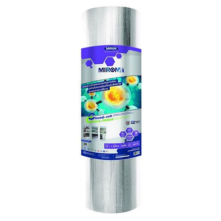 ฉนวนกันความร้อน 10 มม. M-PE MIRON A PLUS 1.20x4 ม. ฉนวนกันความร้อน