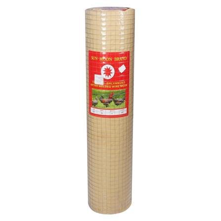 ตาข่ายสี่เหลี่ยม SUN MOON เบอร์ 22 3/4 นิ้ว 0.9x30 ม. ทนต่อการกัดกร่อน