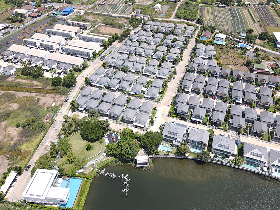 86340 ขายบ้านแฝด สไตล์เดี่ยววิวทะเลสาบสวยที่สุดในโครงการ2ชั้น PerfectParkราชพฤกษ์–ปทุมธานี บางเดื่อ