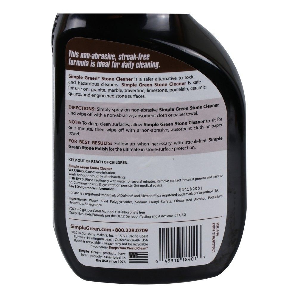 น้ำยาทำความสะอาดหินธรรมชาติ SIMPLE GREEN LIQUID CLEANING NATURAL STONE SIMPLE GREEN
