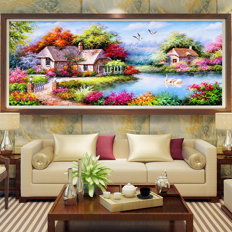 ดอกกุหลาบ ครอสติสคริสตัล Diamond painting โมเสก ภาพติดเพชร งานฝีมือทำที่บ้าน DIY