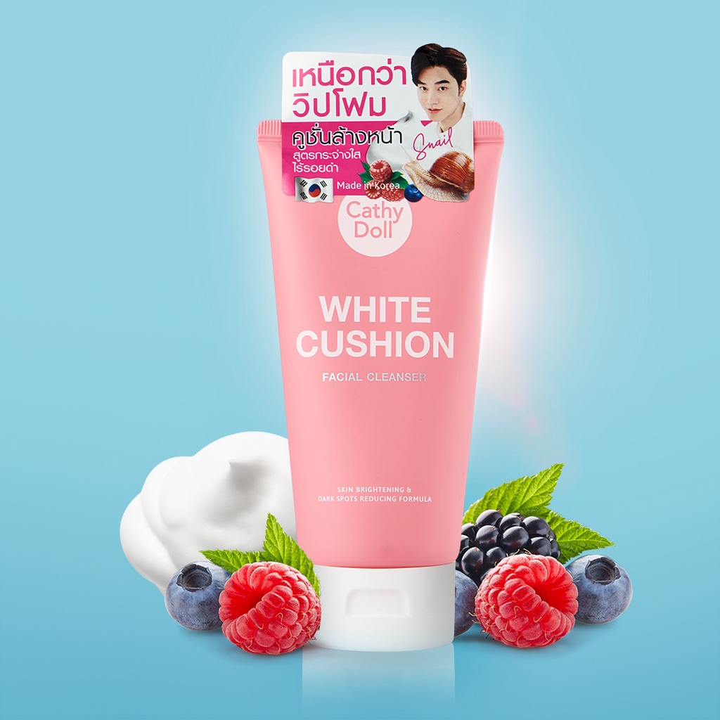 !!สินค้าขายดี!! CATHY DOLL โฟมล้างหน้าเนื้อคูชั่น CATHY DOLL Facial Foam Cleanser