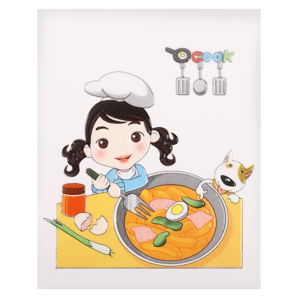 กระเบื้องผนังชุดครัว 8X10 นิ้ว ภาพลูกครัว 6 ชิ้นWALL TILE 8X10 ARTE LUKKRUA 6P