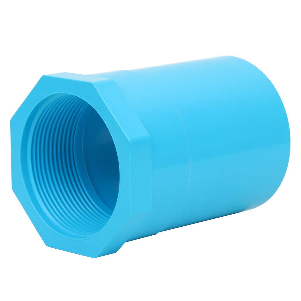 ท่อประปา ข้อต่อ ท่อน้ำ ท่อPVC ข้อต่อตรงเกลียวใน-หนา SCG 2" สีฟ้า FPT STRAIGHT PVC SOCKET SCG 2" LIGHT BLUE