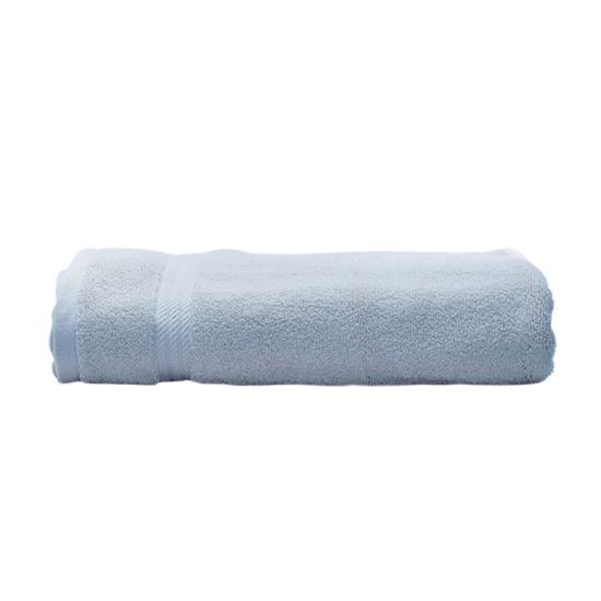 FROLINA ผ้าขนหนูเช็ดผม รุ่น Bisliver ขนาด 16 x 32 นิ้ว สีฟ้า Cotton 100% อย่างดีที่คัดสรรมาเป็นพิเศษ