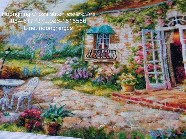 ตัวอักษรจีน ชุดปักครอสติช พิมพ์ลาย ครอสติสจีน งานฝีมือ DIY