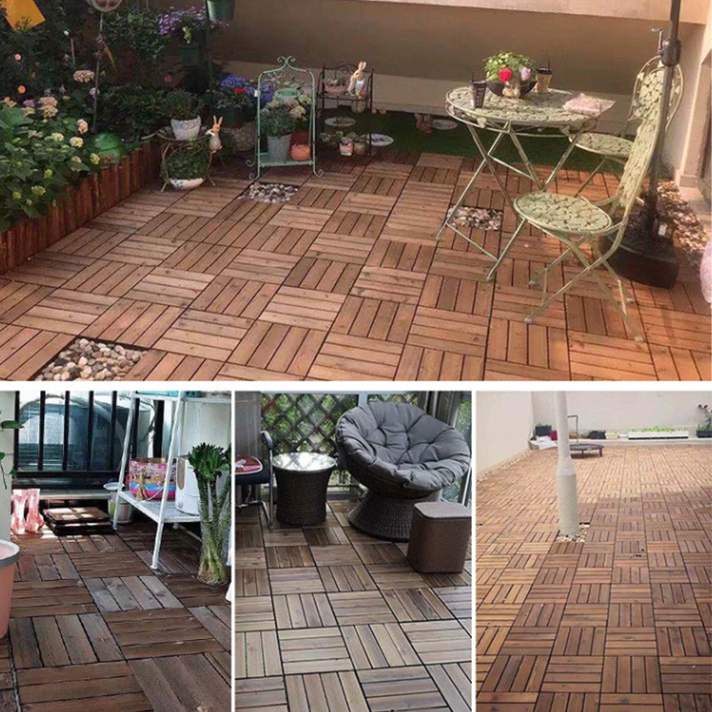 Goody Home แผ่นไม้ปูพื้น แผ่นไม้ตกแต่งสวน สนามหญ้า ระเบียงบ้าน คอนโด ที่พักอาศัย (จำหน่ายเป็น แผ่น) ขนาด 30*30 Cm.