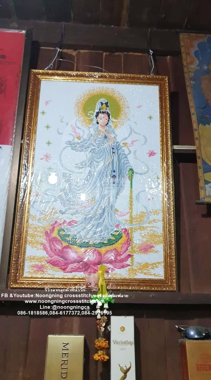 ครอบครัวเสือ ชุดปักครอสติช พิมพ์ลาย ครอสติสจีน งานฝีมือ DIY