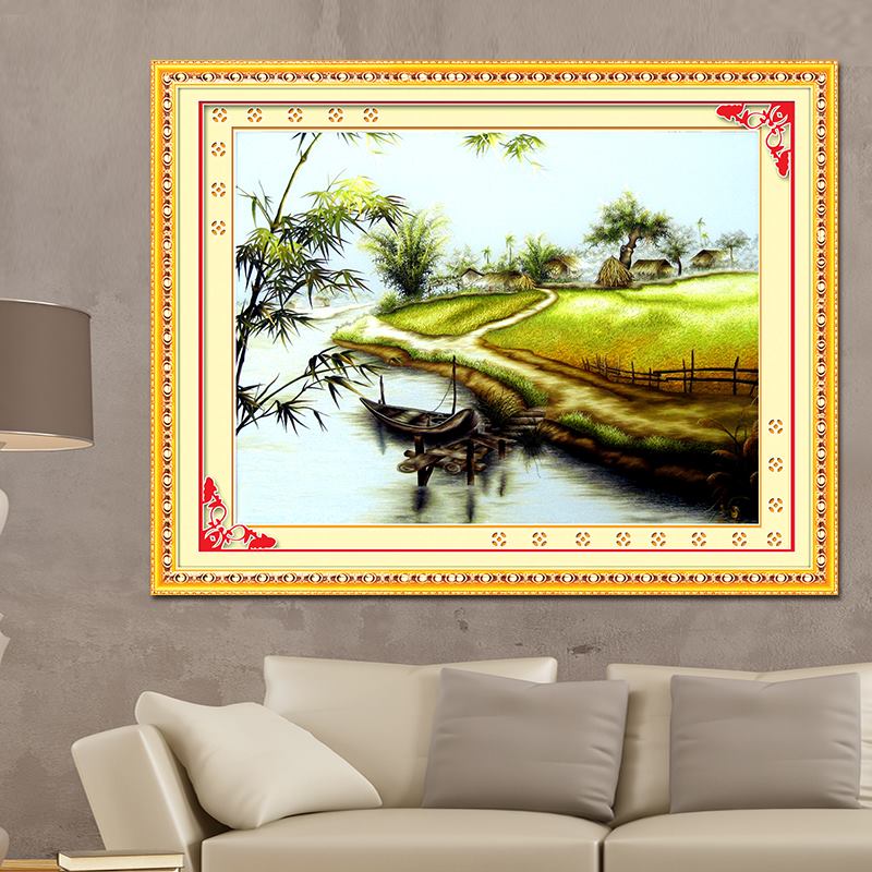 วิถีชีวิตชนบท ชุดปักครอสติช พิมพ์ลาย ครอสติสจีน งานฝีมือ DIY