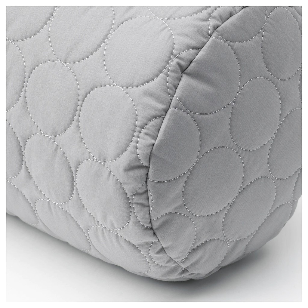 หมอน หมอนอิง หมอนโซฟาOMTÄNKSAM ออมแทงค์ซาม หมอนข้าง, เทา, 75x20 ซม.