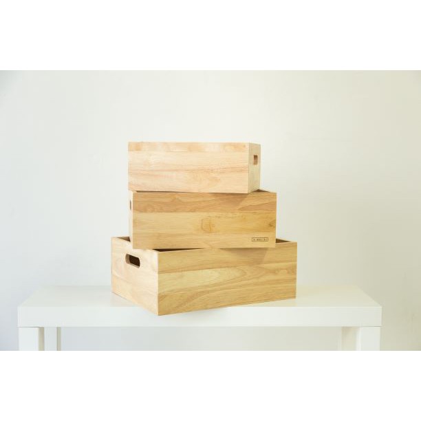 The Wood's Tale ลังไม้ กล่องไม้ WOODEN BOX A จากไม้ธรรมชาติ มี 3 ไซส์