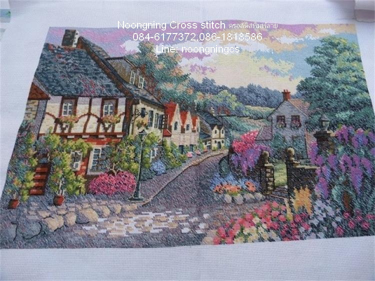 ตัวอักษรจีน ชุดปักครอสติช พิมพ์ลาย ครอสติสจีน งานฝีมือ DIY