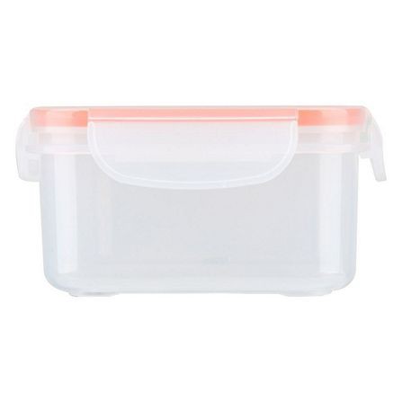 กล่องอาหารเหลี่ยม POPLOCK 9142 0.75 ลิตร สีส้ม เก็บอาหารโดยไม่มีกลิ่นออกมารบกวน