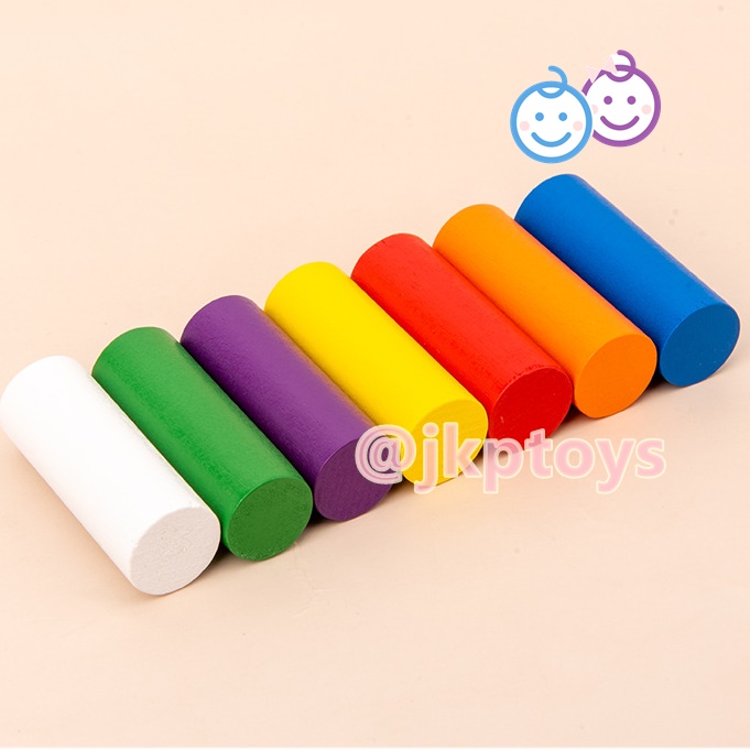 บล็อคไม้ ของเล่นไม้แนวMontessori ของเล่นเสริมพัฒนาการ