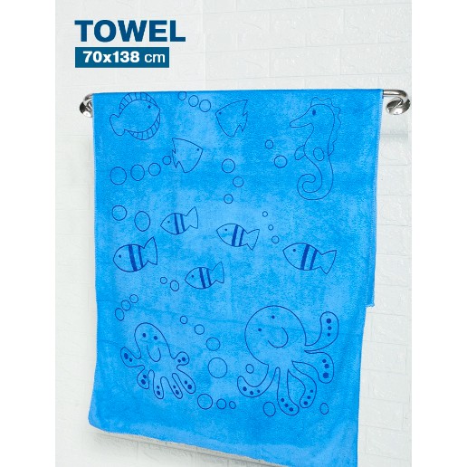 !!สินค้าขายดี!! ผ้าเช็ดตัวลายการ์ตูน Towel 70x138 cm