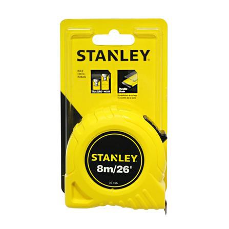 ตลับเมตร STANLEY GLOBAL TAPE 8 เมตร น้ำหนักเบา มีหน่วยวัดที่ละเอียดชัดเจน