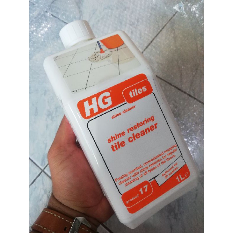 น้ำยาทำความสะอาดกระเบื้องหินธรรมชาติ HG 1 ลิตร CLEAN&POLISH NATURAL STONE 1L HG