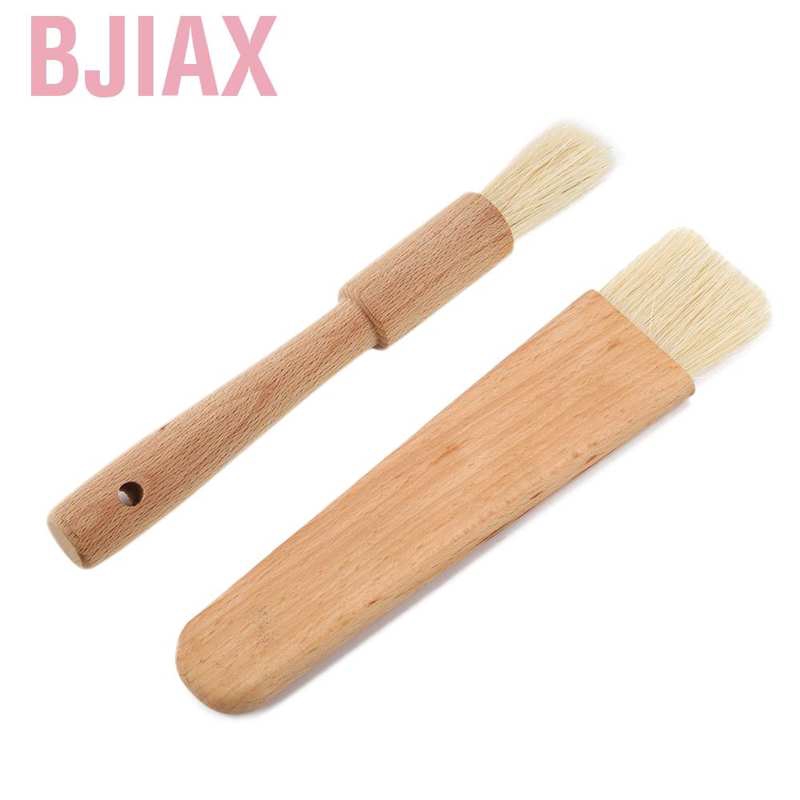 bjiax แปรงด้ามไม้ อุปกรณ์เสริมสําหรับทําอาหาร