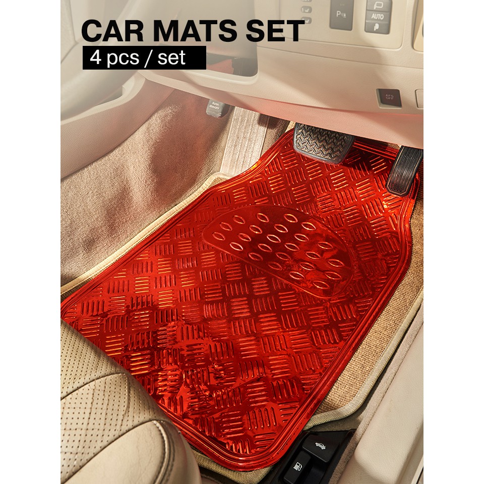 !!สินค้าขายดี!! ชุดพรมปูพื้นรถยนต์เซ็ต 4 ชิ้น 4 car mats