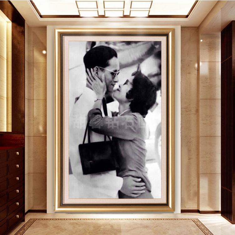 รัชกาลที่9 ครอสติสคริสตัล Diamond painting โมเสก ภาพติดเพชร งานฝีมือทำที่บ้าน DIY